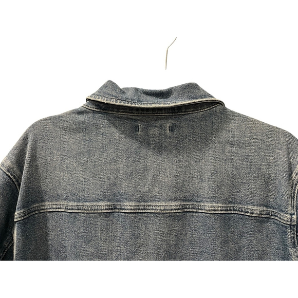 Good American NWT Plus Size 6 Blue Denim Jean Zip Jumpsuit Long Sleeve Casual - Picture 9 of 9